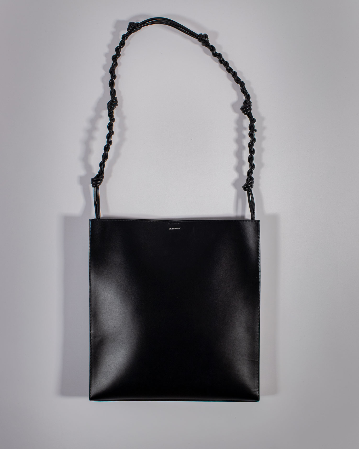 Large Jil Sander Tangle Bag Black