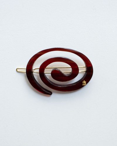 Turtle Story Small Spiral Clip Brown