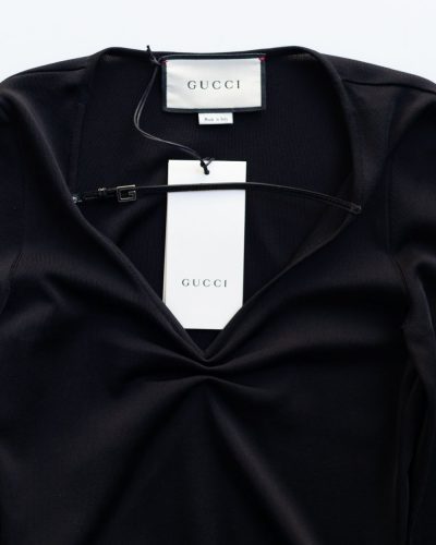 Gucci Black G String V-Neck Sweater