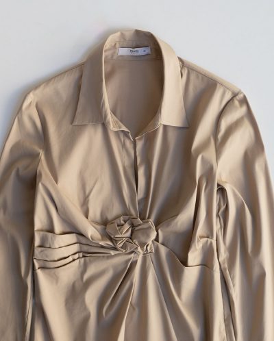 Prada SS 2006 Beige Blouse