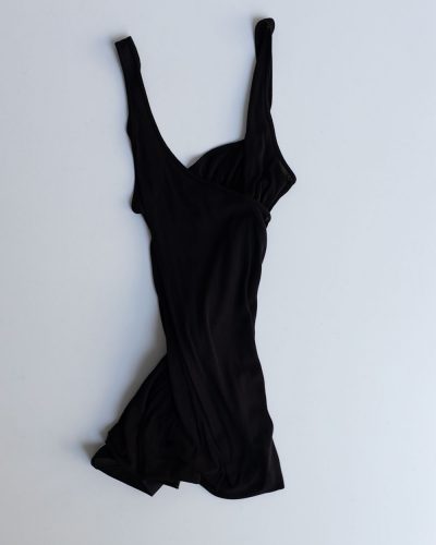 Rick Owens Black Double Ziggy Banana Tank Top
