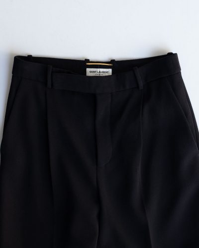 Saint Laurent Pleated Wide-Leg Pants