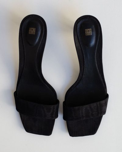 Toteme Black Kitten Heel Mules