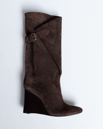Balenciaga Suede Wedge Boots