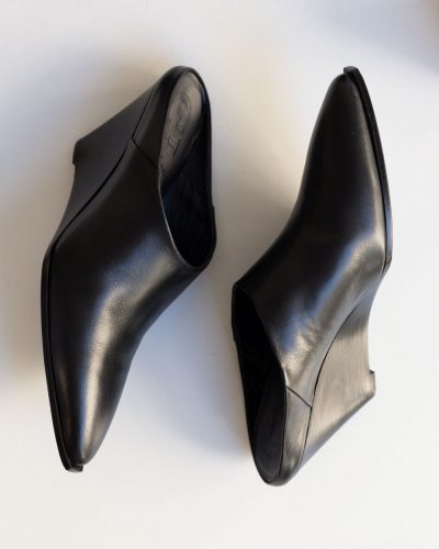 Closed Leather Mules