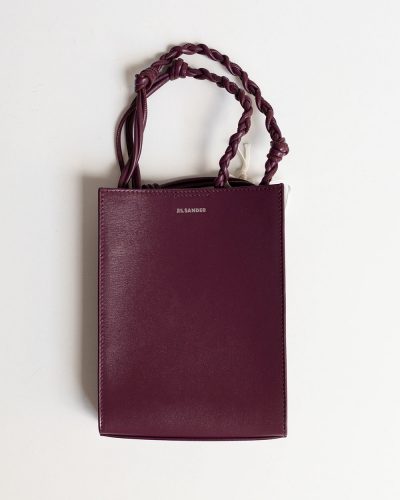 Jil Sander Tangle Leather Bag Red Orchid
