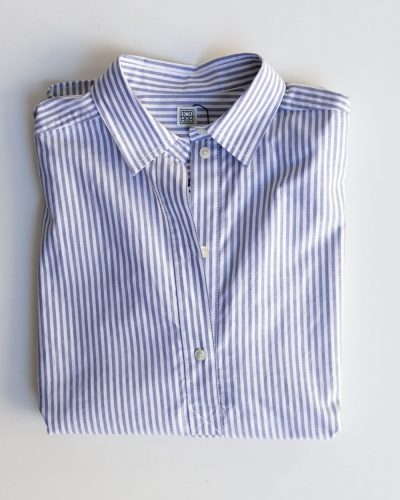 Toteme Striped Half-Placket Shirt