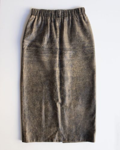 Miu Miu Cracked Leather Skirt
