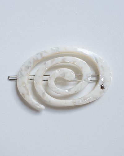 Turtle Story Large Spiral Clip Pearly