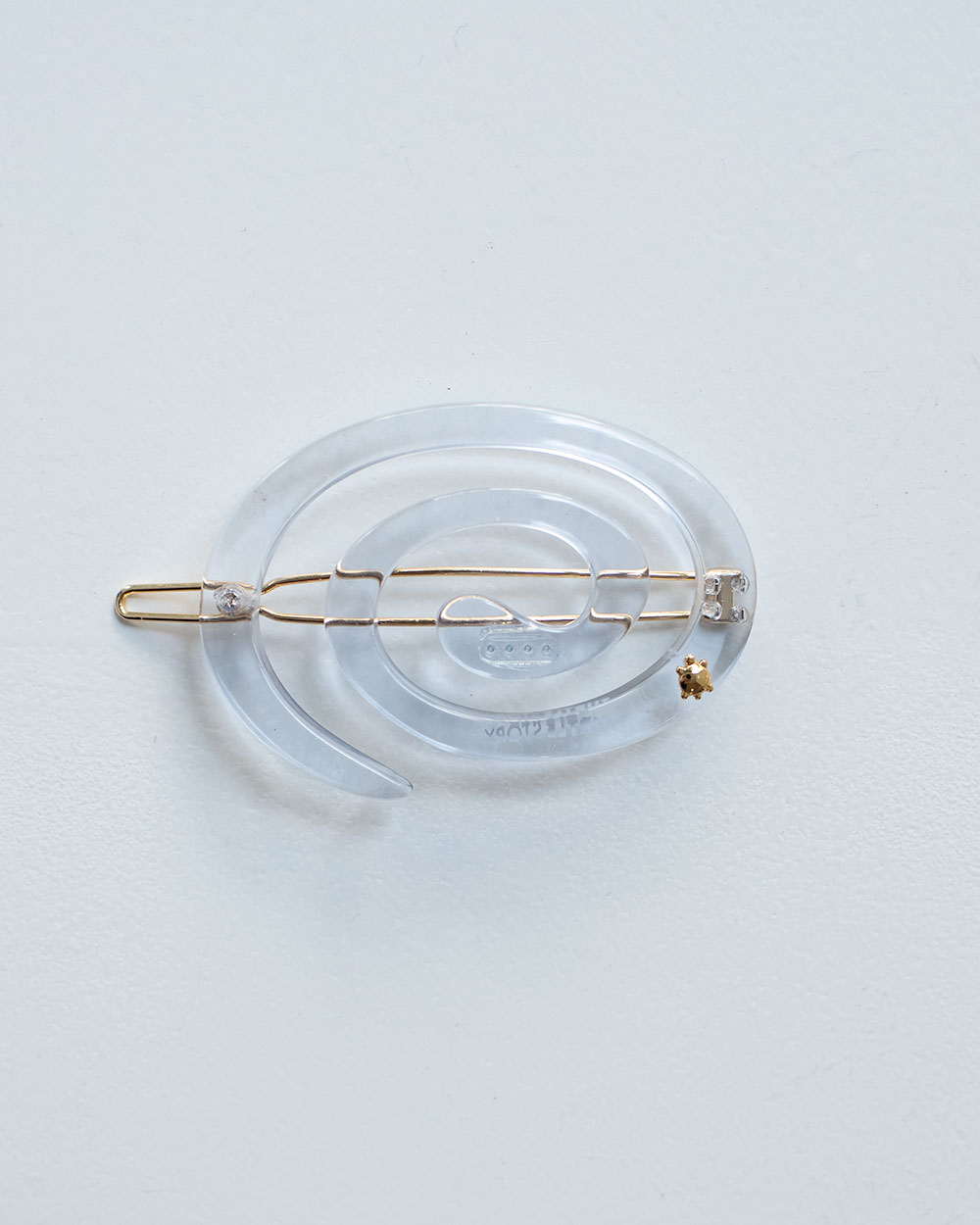 Turtle Story Small Spiral Clip Icy Blue