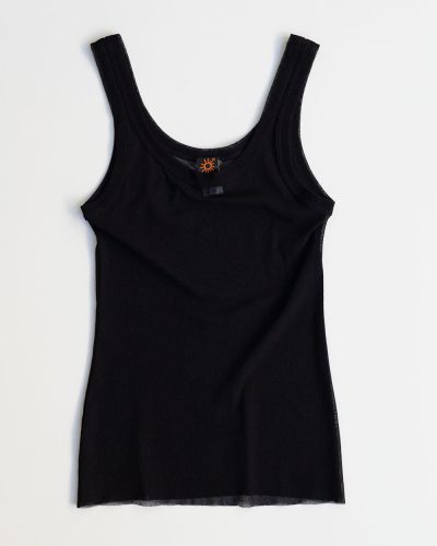 1990s Jean Paul Gaultier Mesh Soleil Top Black