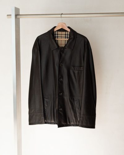Burberry Nappa Leather Jacket Men's