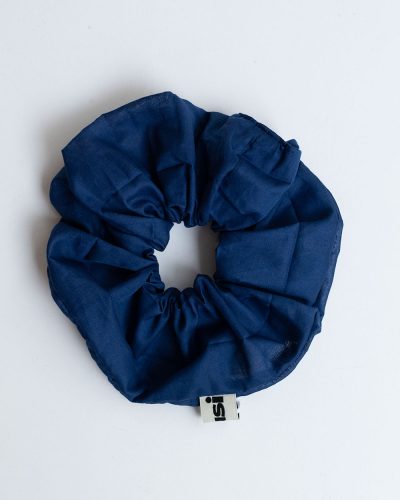 Gousi Blue Scrunchie