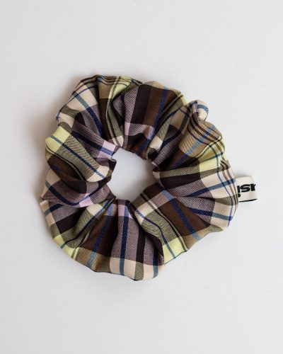 Gousi Colorful Checkered Scrunchie