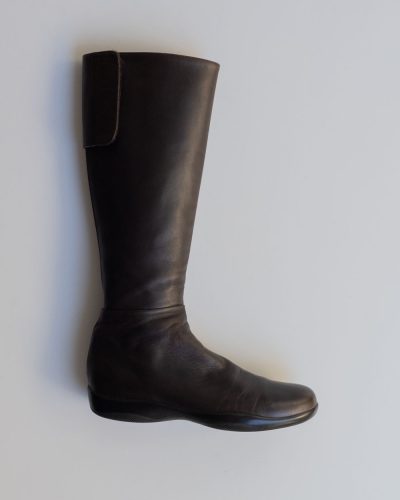 Prada FW 1998 Brown Leather Knie High Boots