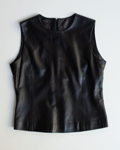Prada FW 1998 Runway Nappa Leather Top